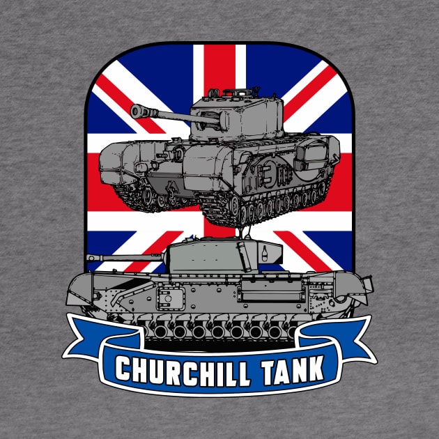 CHURCHILL TANK by theanomalius_merch